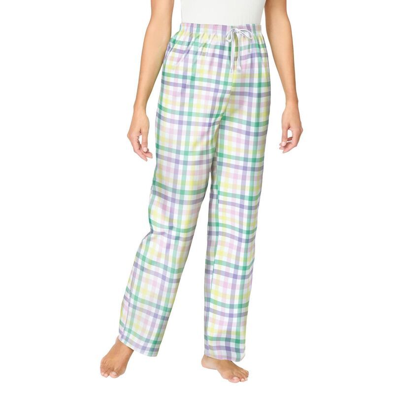 ドリームスアンドコー レディース アンダーウェア ナイトウェア プラスサイズ Dreams Co Plusize Woven Sleepant Multi Gingham マルチカラー