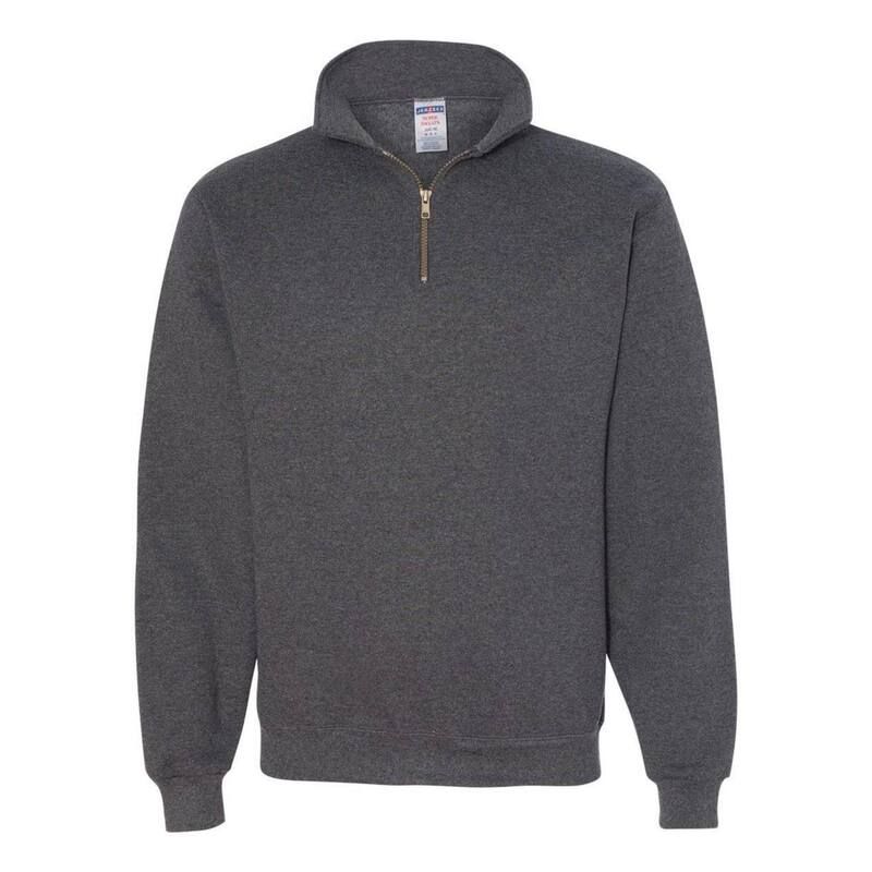ジャージーズ レディース アウター ニット・セーター スウェット シャツ JERZEESuper Sweats NuBlend QuarterZip Cadet Collar Sweatshirt B