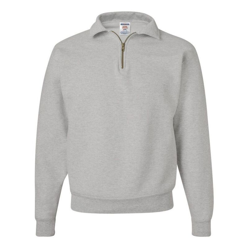 ジャージーズ レディース アウター ニット・セーター スウェット シャツ JERZEESuper Sweats NuBlend QuarterZip Cadet Collar Sweatshirt O