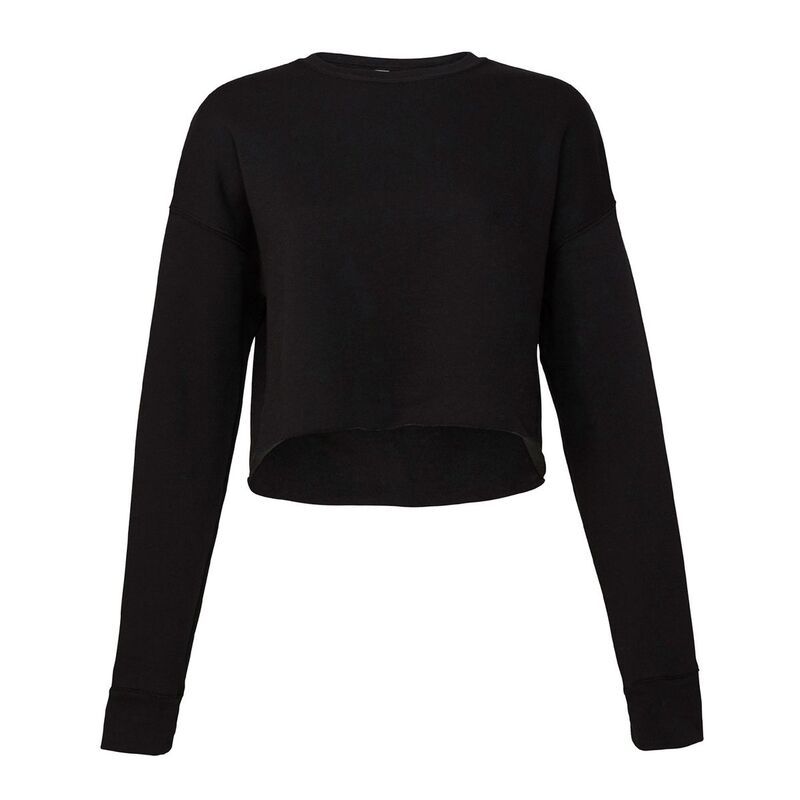 ベラキャンバス レディース アウター ニット・セーター クロップド フリース BellaCanvas Bella Canvas WomensLadies Cropped Crew Fleece Top