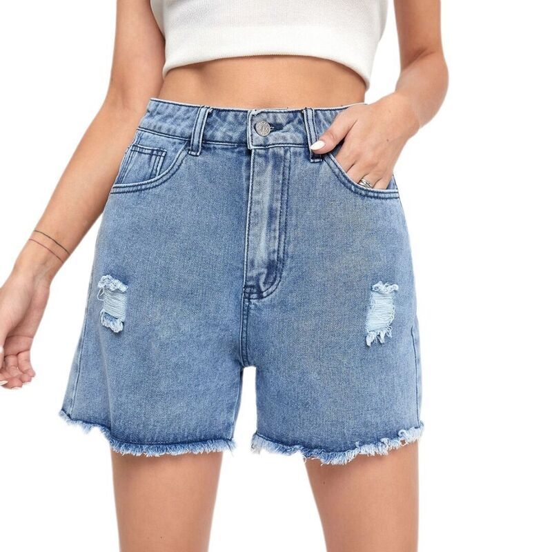 エリートチョイス レディース ボトムス ハーフパンツ・ショーツ ショートパンツ ハイウエスト Elitechoice Womens HighWaistretch SlimFit Jean Shorts