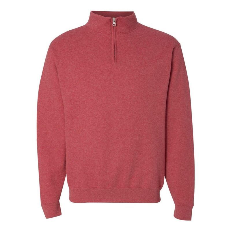 ジャージーズ レディース アウター ニット・セーター スウェット シャツ Jerzees Nublend Cadet Collar Quarterzip Sweatshirt Vintage Heat