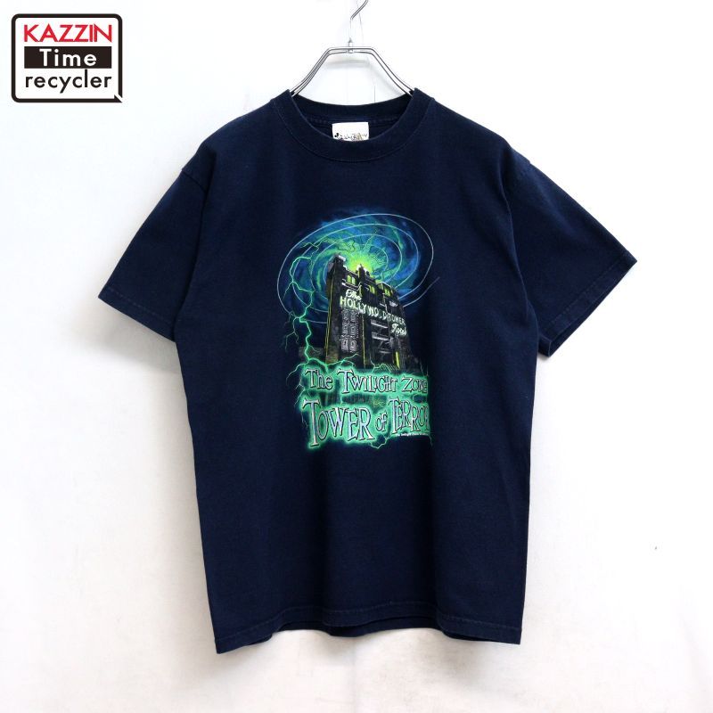 00s Disney タワーオブテラー TOWER OF TERROR 半袖Ｔシャツ メンズ Sサイズ相当