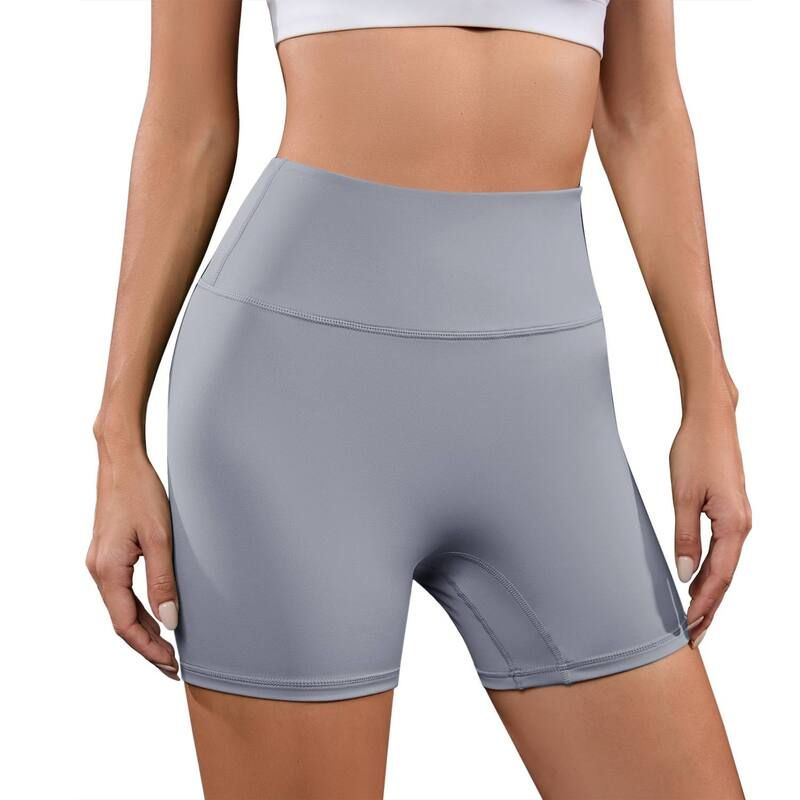 セオリア レディース ボトムス カジュアルパンツ ハイウエスト ショートパンツ Seoria WomenS Tummy Control High Waist Yoga Shorts Gray グレー