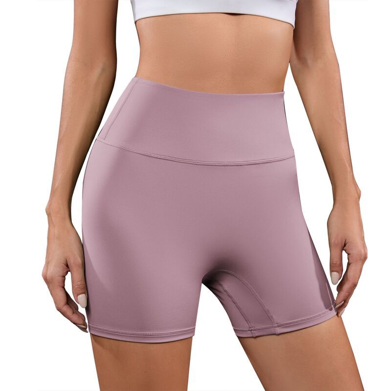 セオリア レディース ボトムス カジュアルパンツ ハイウエスト ショートパンツ Seoria WomenS Tummy Control High Waist Yoga Shorts Pink Purp