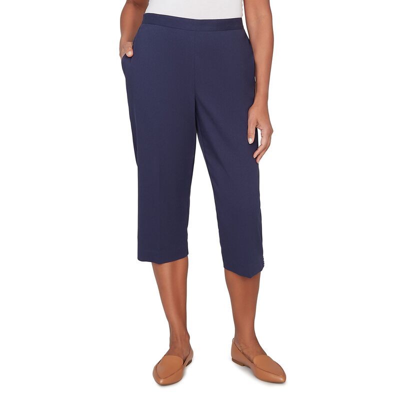 アルフレッド ダナー レディース ボトムス カジュアルパンツ キャップ Womens Alfredunner Heat Set Side Seam Pocket Capris Navy ネイビー