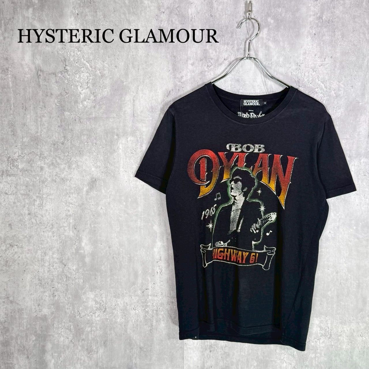 『HYSTERIC GLAMOUR』ヒステリックグラマー(S) BOB DYLAN/HIGHWAY 61 Tシャツ ボブディラン