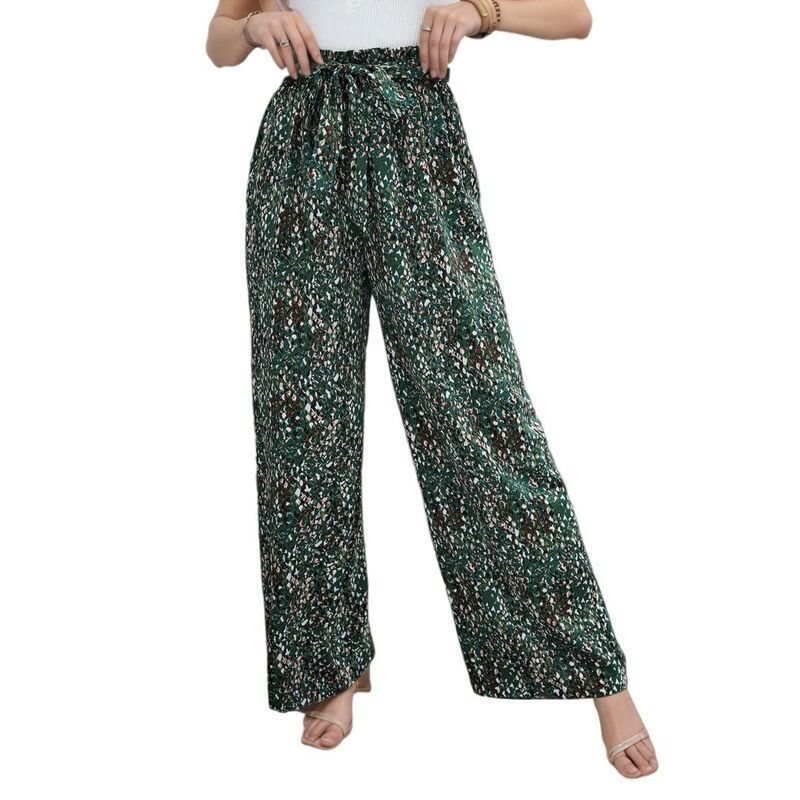 イエスファッション レディース ボトムス カジュアルパンツ ワイドレッグ Yesfashion Womens Wide Leg Lounge Lightweight High Waisted Adju