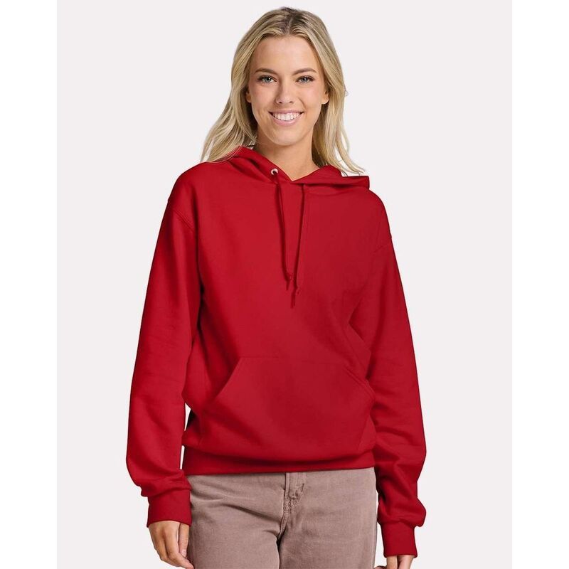 ジャージーズ レディース トップス Tシャツ スウェット JERZEES Ultimate CVC Hooded Sweatshirtrue Red レッド