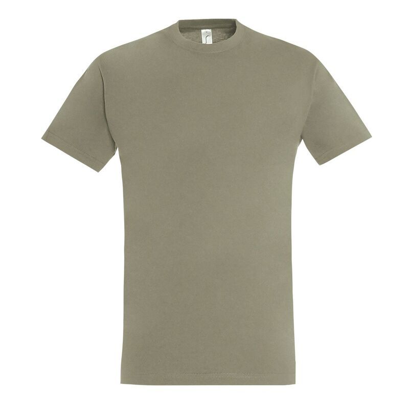 ソルズ レディース トップス Tシャツ SOLS Mens Imperial Heavyweight Short Sleeve TShirt Khaki カーキ