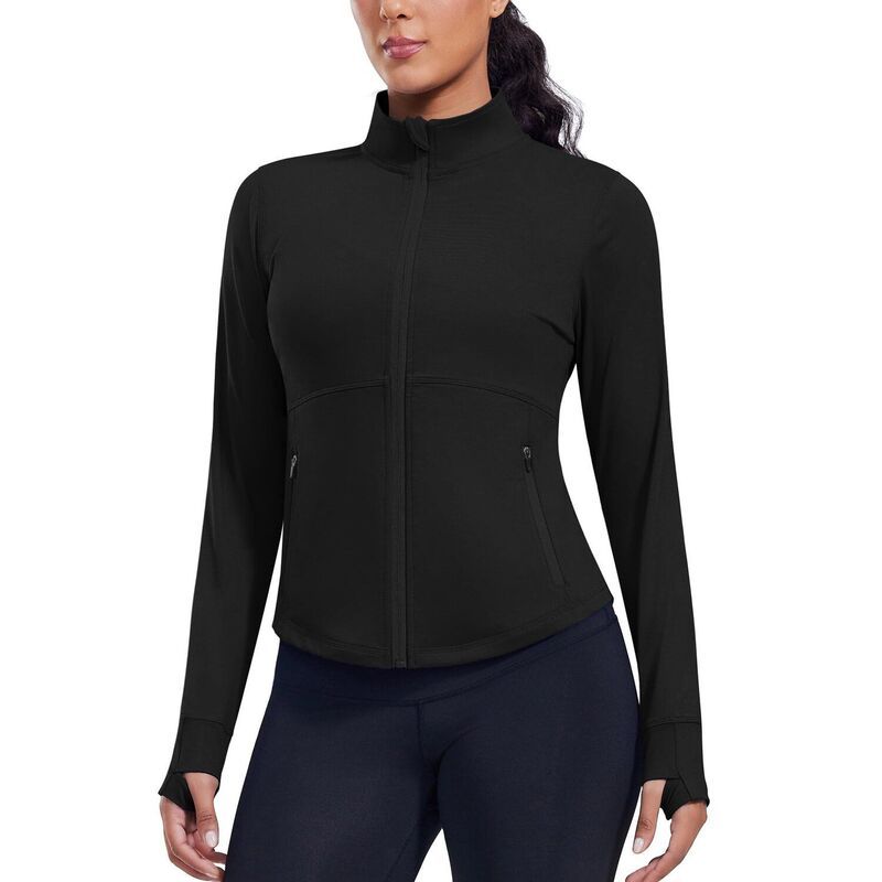 ピンスパーク レディース アウター ジャケット・ブルゾン スリムフィット クロップド PINSPARK Womens Cropped Athletic Jacket Full Zip Slim Fit