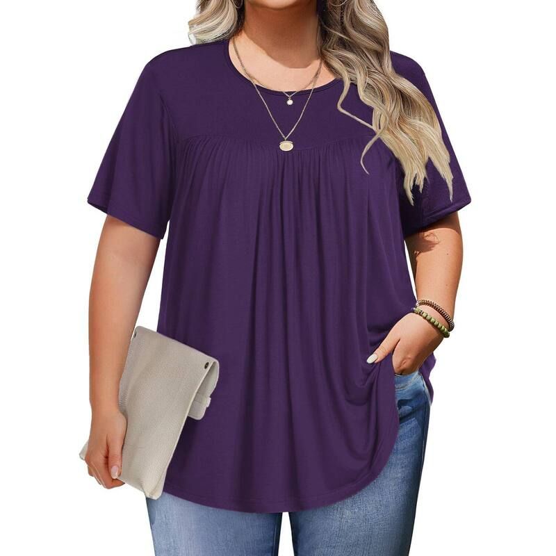 ジーグー レディース トップス Tシャツ クルーネック プラスサイズ ブラウス Zeagoo Womens Plusize Topshort Sleeve Tunicrew Neck Shirtsum