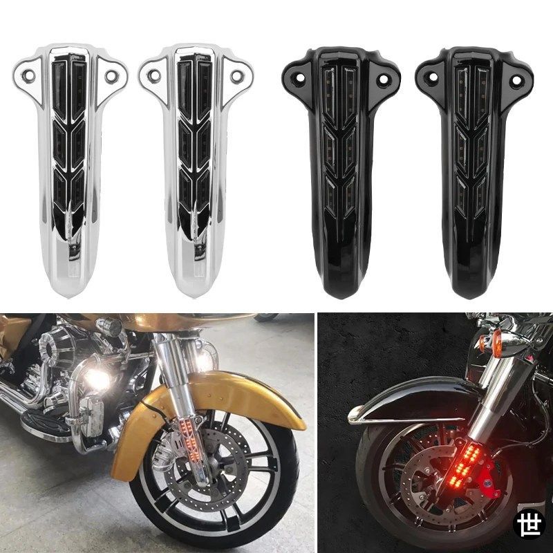 ハーレーダビッドソン 2014-2020 ロードストリート エレクトラグライド EFI ウルトラクラシック用 クロームブラック ロワーレッグスライダ