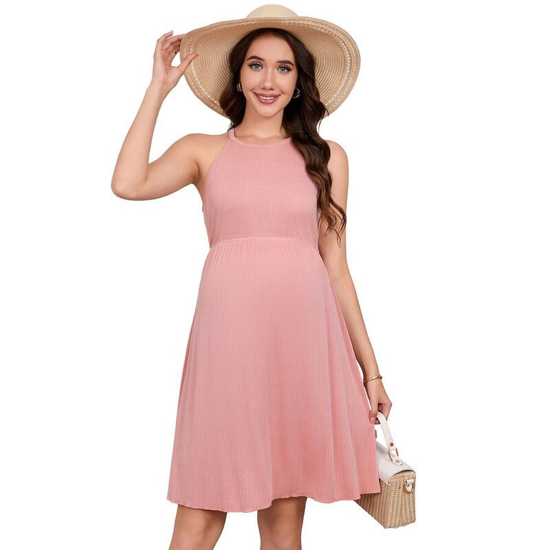 セオリア レディース トップス ワンピース ノースリーブ マタニティ ホルター Seoria Maternity Casual Dress Halter Neck Sleeveless Pregnan 9,344円