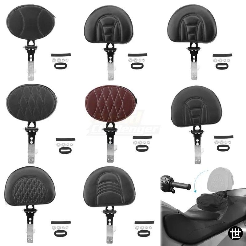 オートバイステッチバックレストドライバーライダーレストバックパッドCAN-AM SPYDER RT SE6 SM5 08-17 16 15 14 13 12 11 10 09