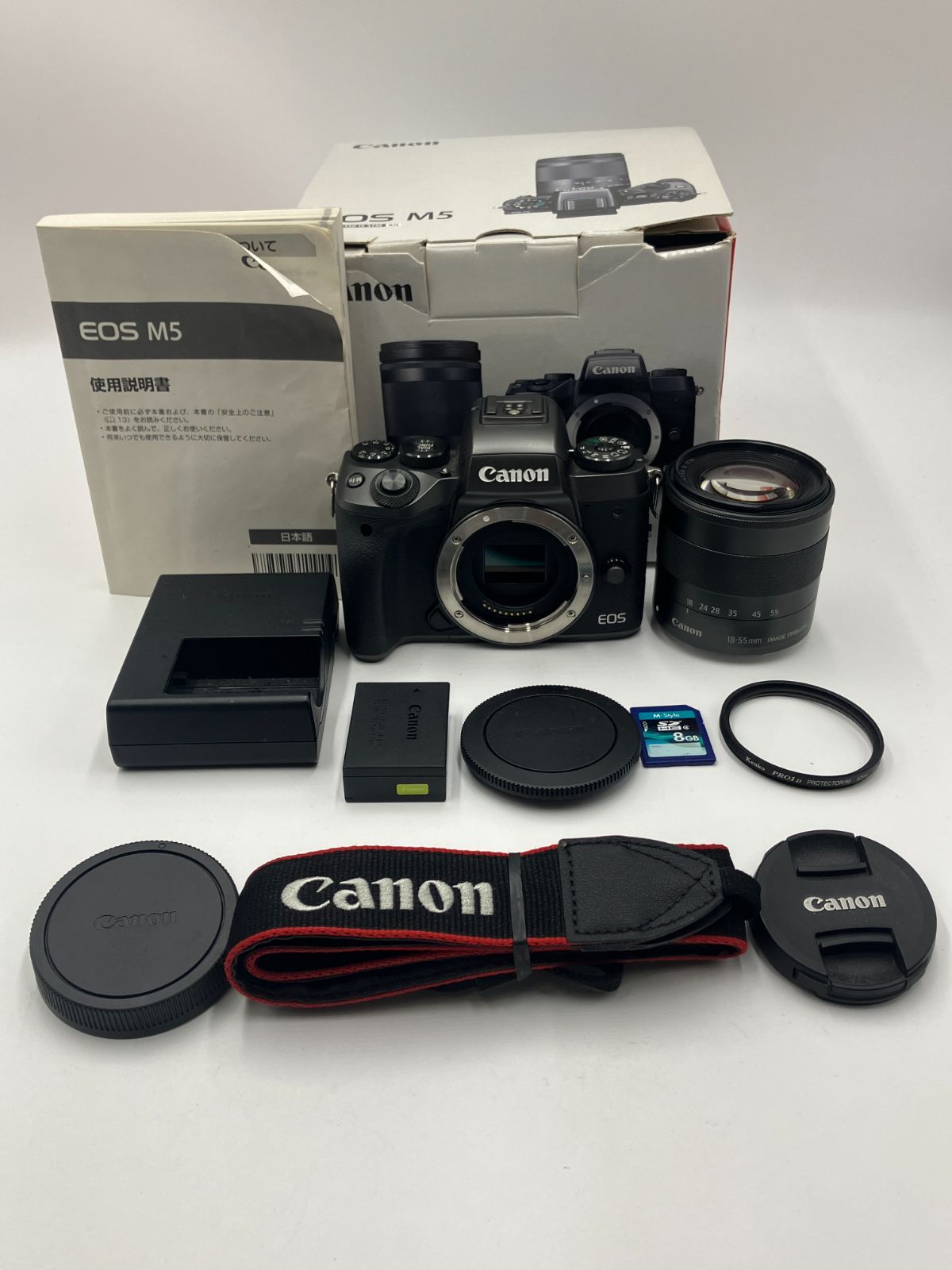 【動作確認済】Canon EOS M5 EF-M18-55mm IS STM 標準ズームレンズキット