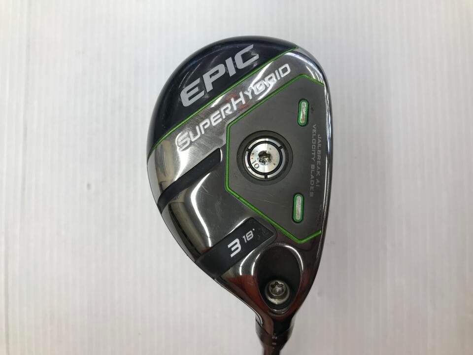 キャロウェイ　EPIC SUPER HYBRID　18度　Fujikura MC 70 for Callaway　Rフレックス　ユーティリティ　中古【最短即日発送】