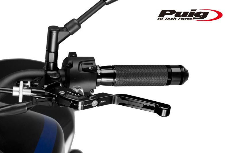 Puig(プーチ) 24NNP EXTENDABLE FOLDABLE CLUTCH LEVER 3.0 BLACK/SILVER (全長調整/可倒タイプ)