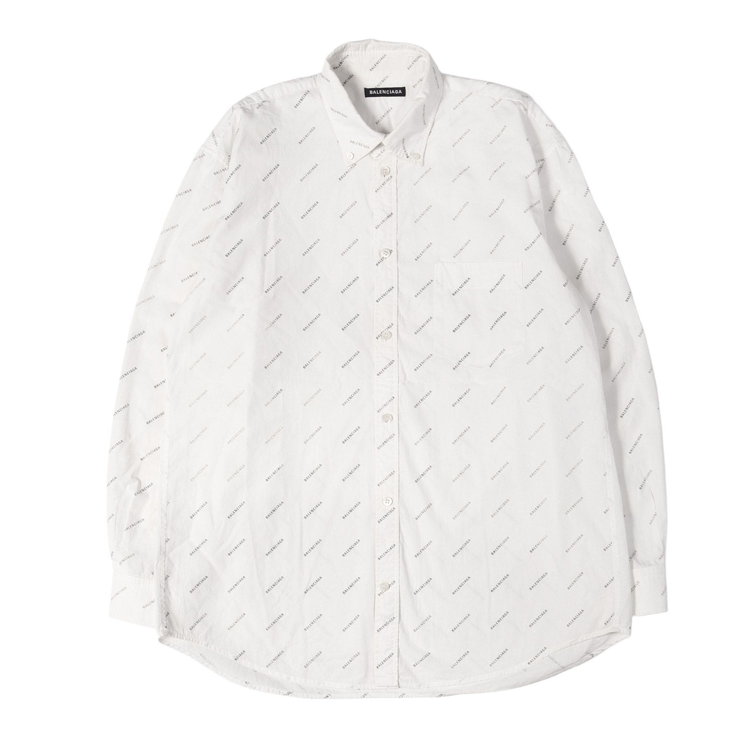 BALENCIAGA バレンシアガ シャツ ホワイト 白 サイズ:37 | オール