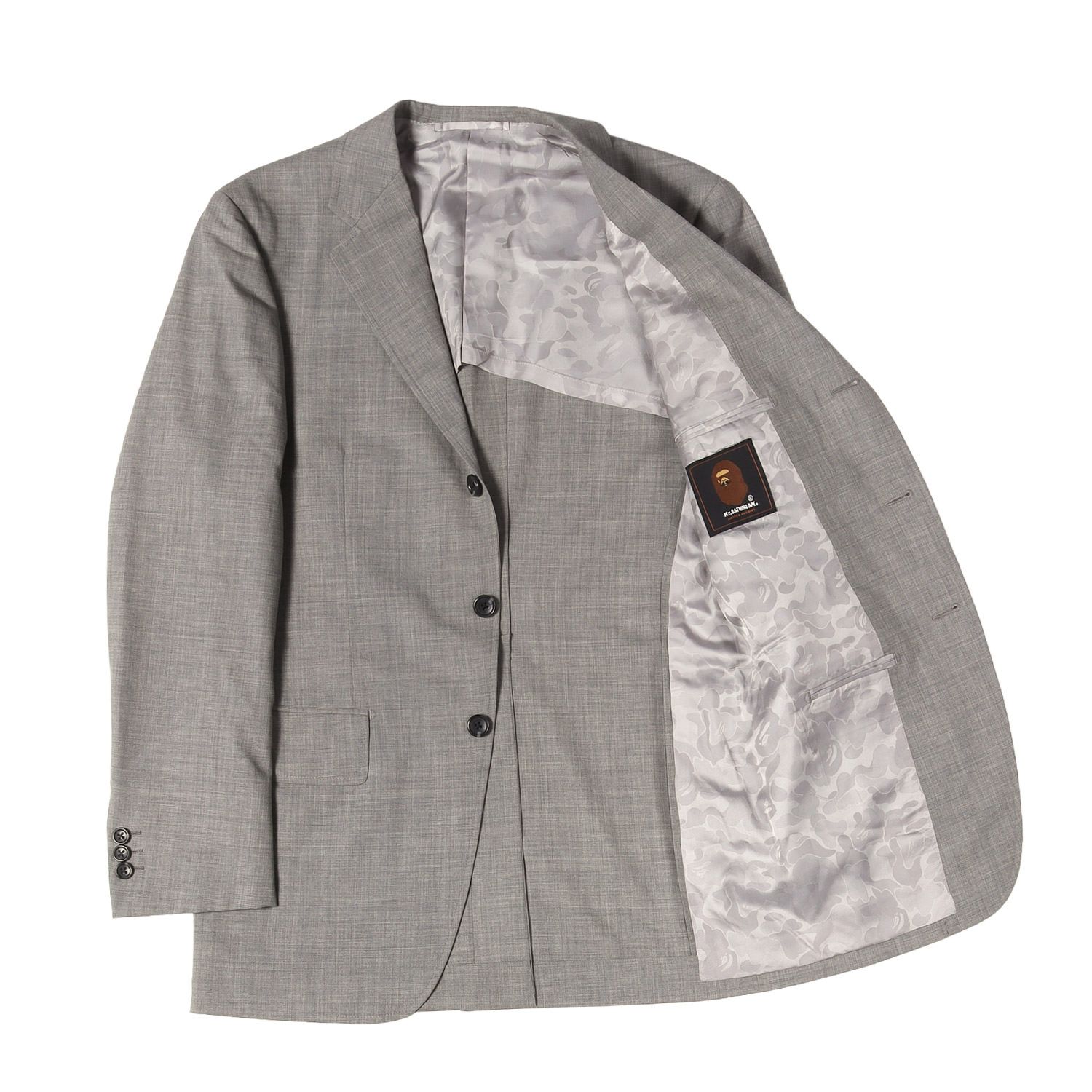 スーツ A BATHING APE ア ベイシング エイプ グレー サイズ:各48 | Mr 