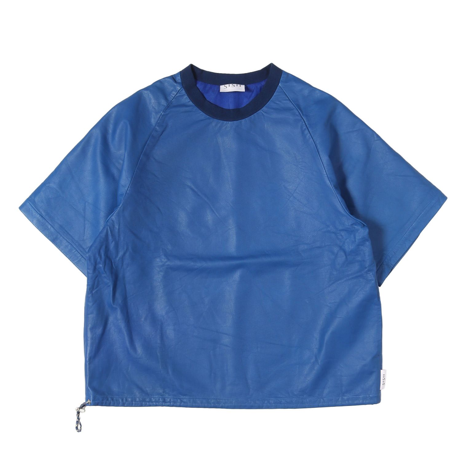 sisii シシ ブルー サイズ:XS | カウレザー 半袖 プルオーバー トップ | トップス カットソー Tシャツ【メンズ】【中古】