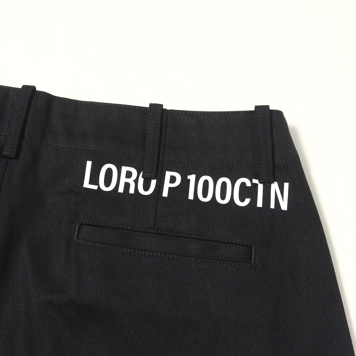 Loro Piana ロロ・ピアーナ パンツ ブラック 黒 サイズ:L | 22SS 藤原
