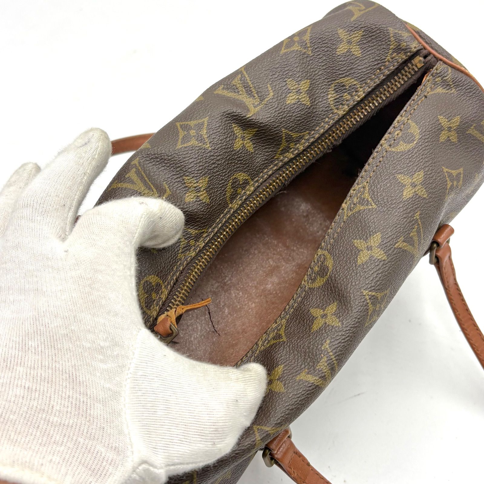 LOUIS VUITTON ルイヴィトン パピヨン26 モノグラム ハンドバッグ 筒型