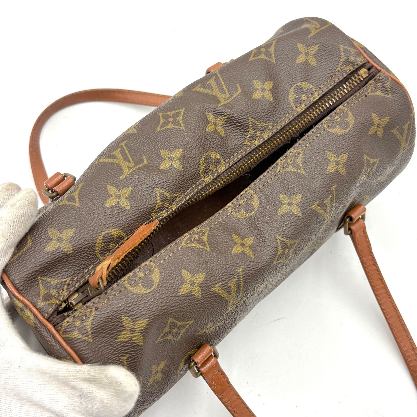 LOUIS VUITTON ルイヴィトン パピヨン26 モノグラム ハンドバッグ 筒型 