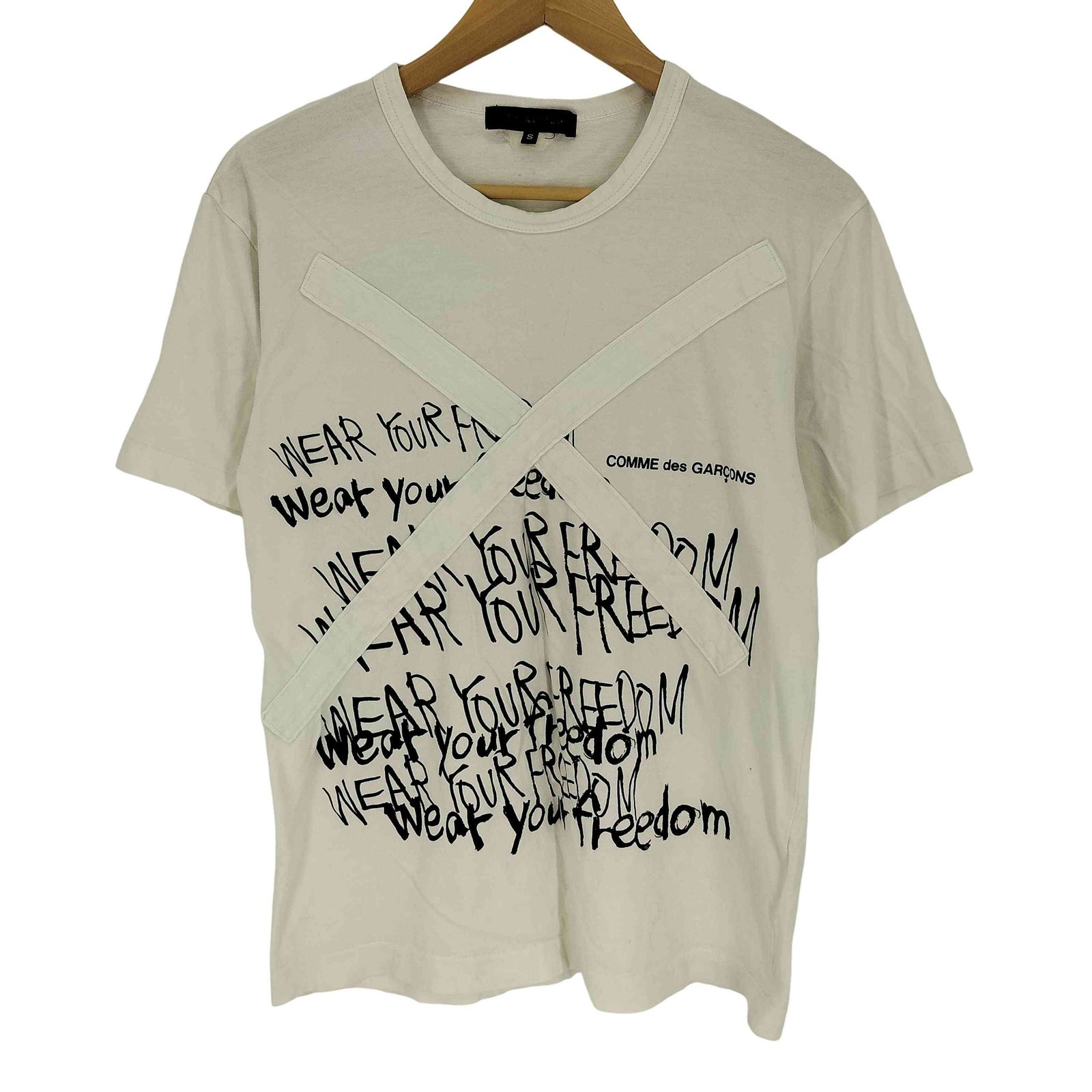 コムデギャルソン COMME des GARCONS Message print T-shirt
