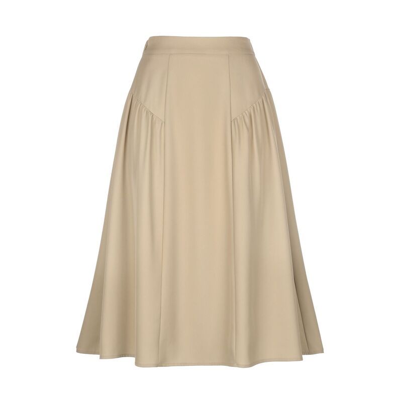 インスパイア シック レディース ボトムスカート ヴィンテージ A ライン プリーツ ミディ INSPIRE CHIC Pleated Midi Skirt for Women Vintage Hig