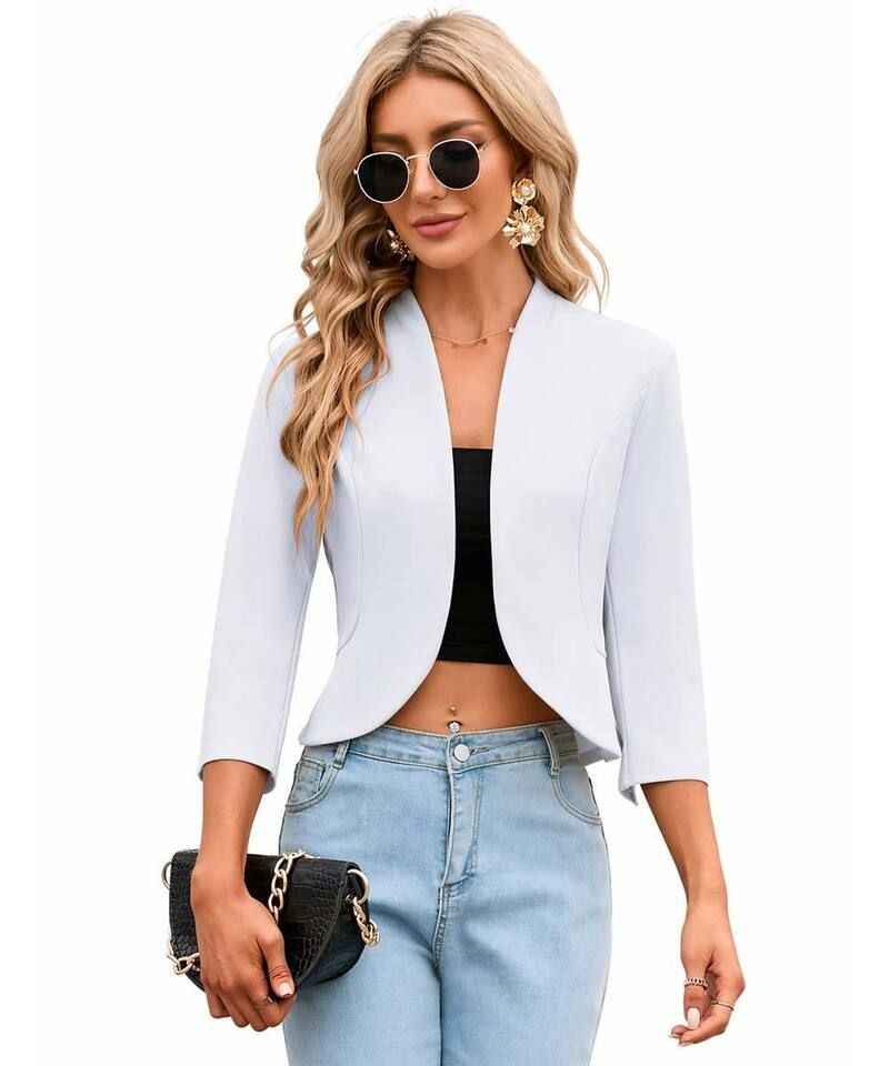クリアラブ レディース アウター ジャケット・ブルゾン フリル コート Clearlove Women s Casualightweight Jacket Ruffle Back Detail Spl