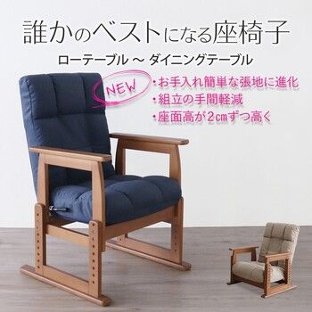 座椅子 誰かのベストになる座椅子 ブルー