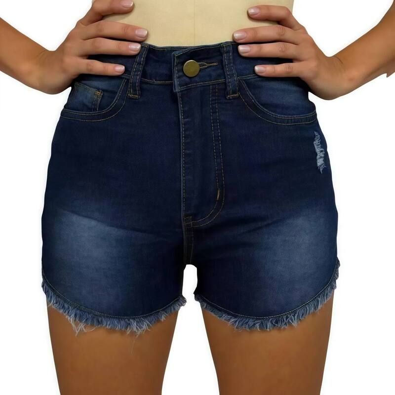 エリートスピリット レディース ボトムス ハーフパンツ・ショーツ ショートパンツ デニム EliteSpirit Womens Jean Shortstretchy High Waisted Ripp
