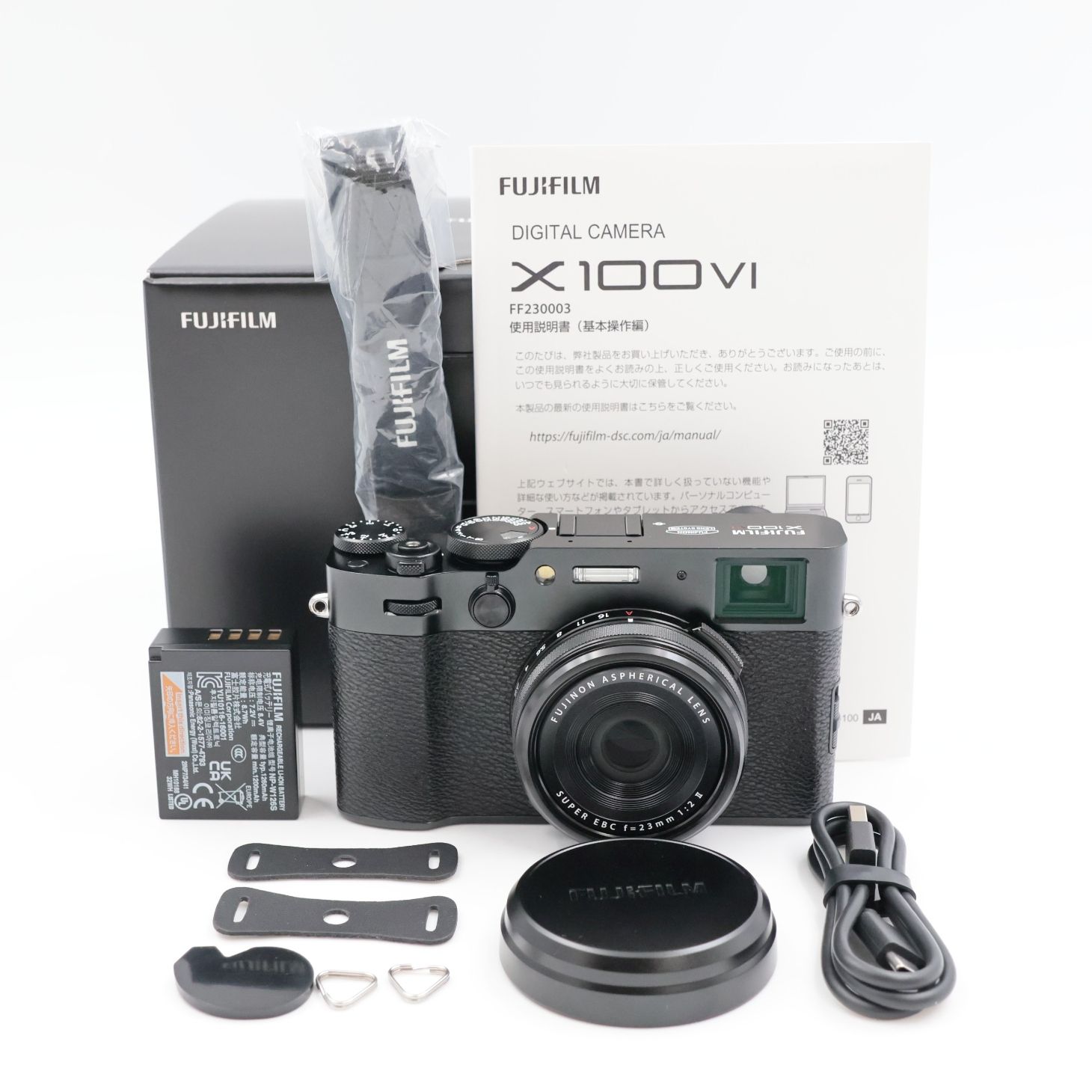 ■シャッター数19500枚！新品同様■ FUJIFILM X100Ⅵ-B ブラック X100VI デジタルカメラ 富士フィルム