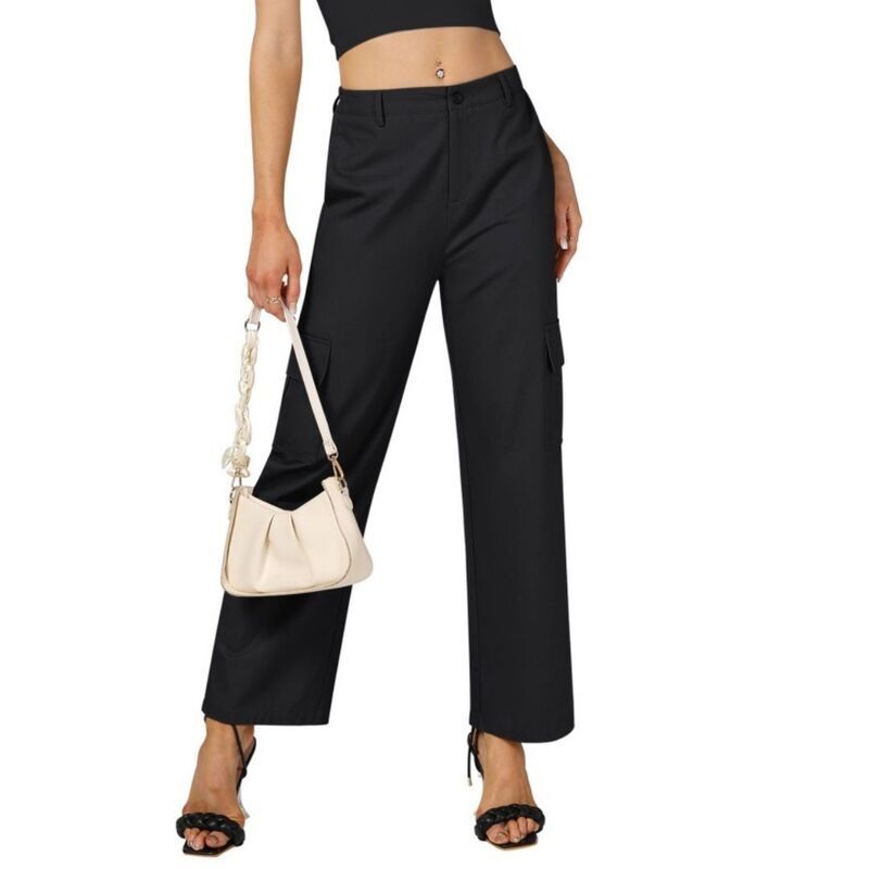 エリートチョイス レディース ボトムス カジュアルパンツ カーゴパンツ ハイウエスト Elitechoice Womens HighWaist Cargo Pants Lightweight Stre