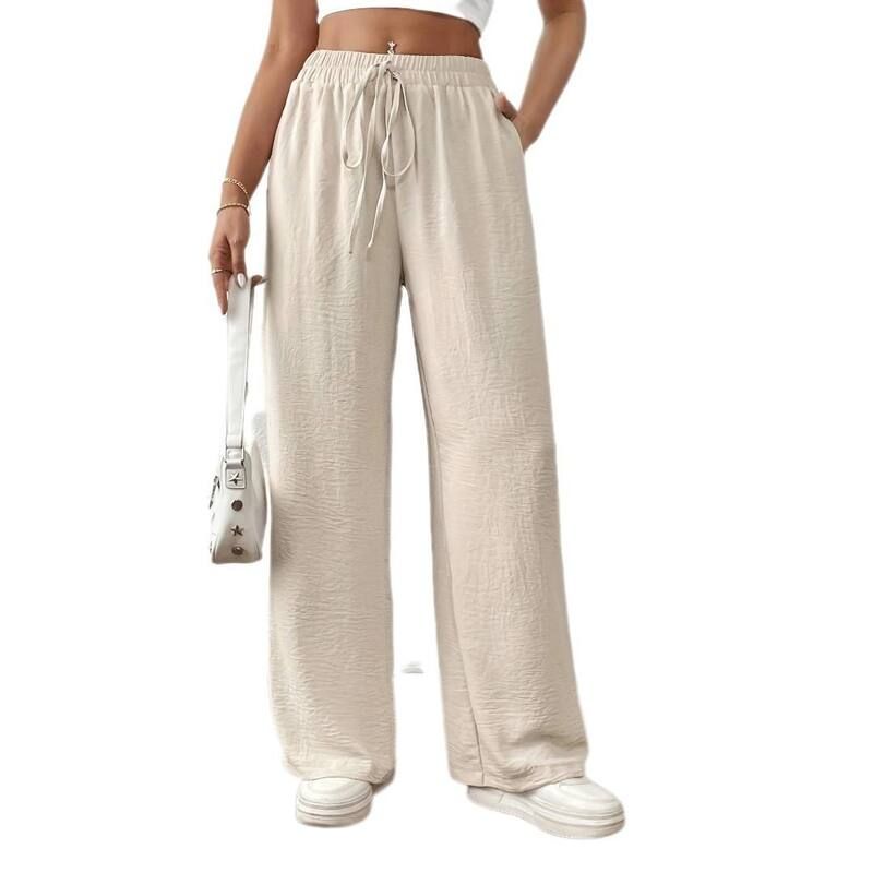 ボディサイズ レディース ボトムス カジュアルパンツ ワイドレッグ ハイウエスト BODDYSIZE Womens Casual Elastic High Waist Pantsummer Palaz