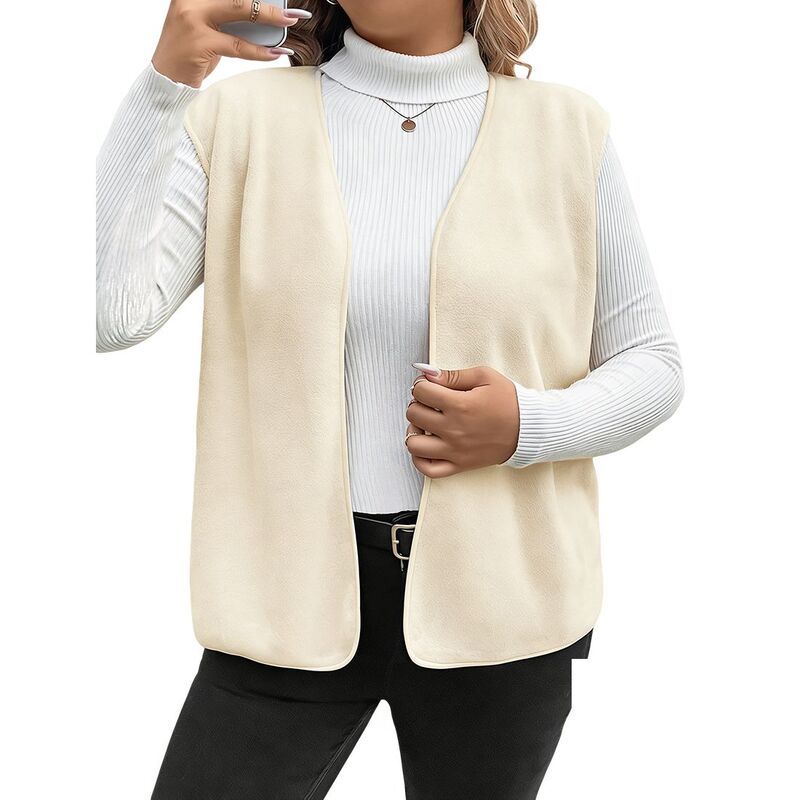 エリートスピリット レディース アウター ジャケット・ブルゾン リラックスフィット Vネック ベスト ノースリーブ EliteSpirit Womens V Neck Sleeveless Vest