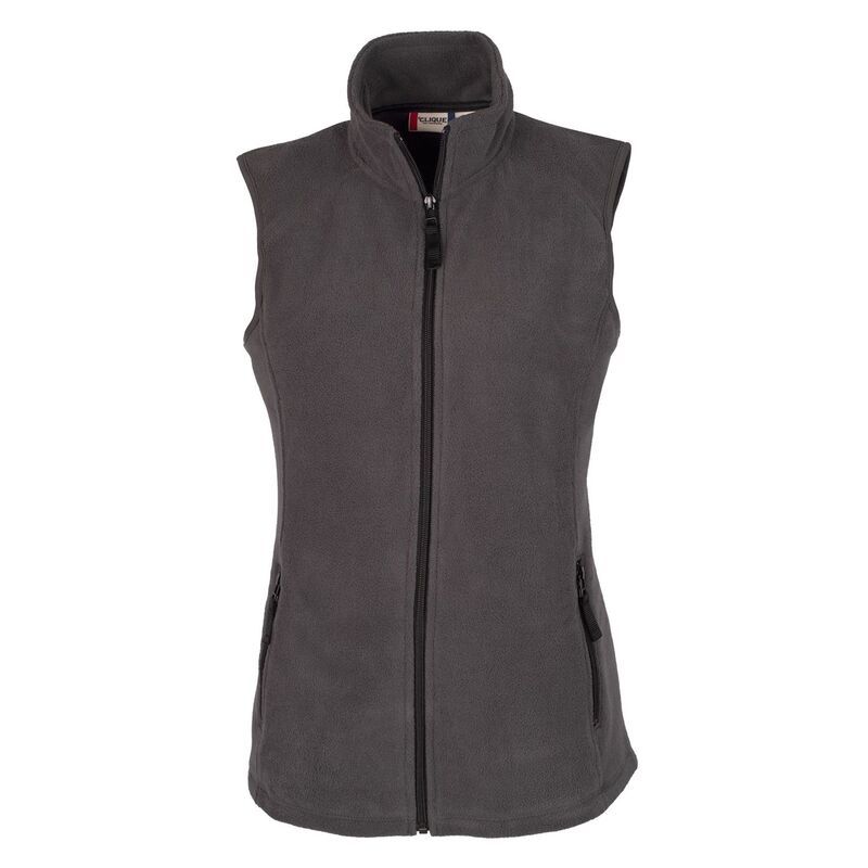クリーク レディース アウター ジャケット・ブルゾン ベスト フリース Clique Summit Performance Fleece Full Zip Womens Vest Charcoal チ