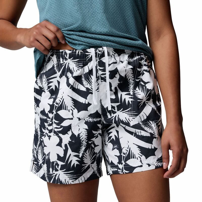コロンビア レディース ボトムス ハーフパンツ・ショーツ プリント ショートパンツ Womens Columbia Sandy River Printed Shorts III Black Botan