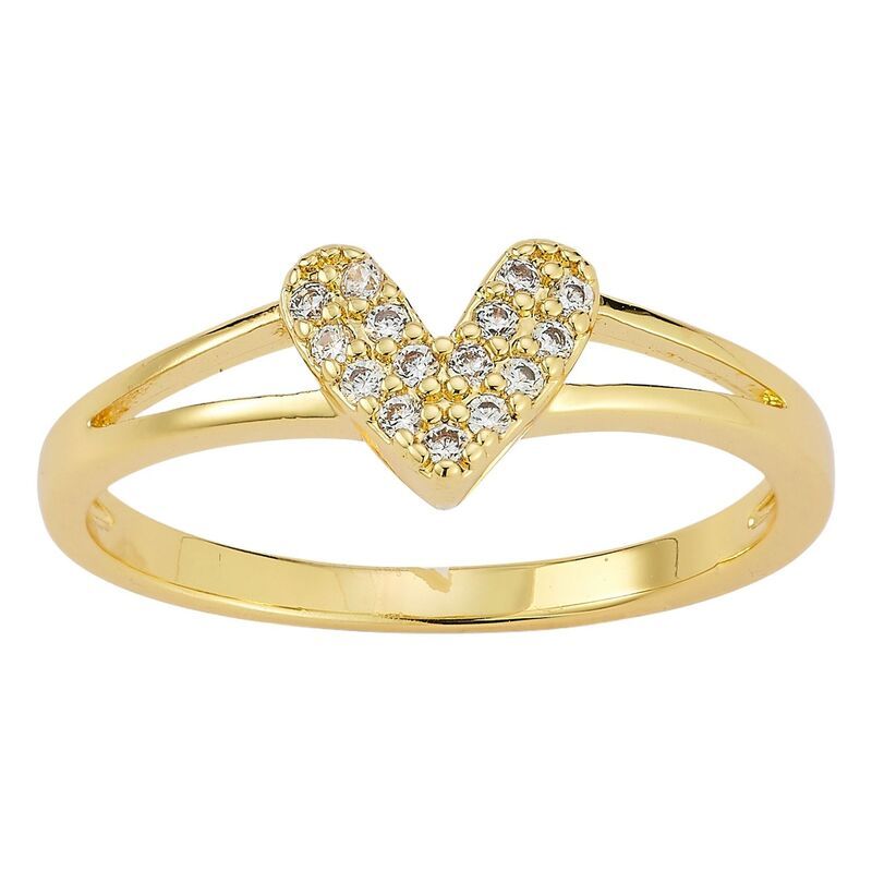 ウィンクス レディース アクセサリー リング WINX Cubic Zirconia Heart Ringold Tone ゴールド