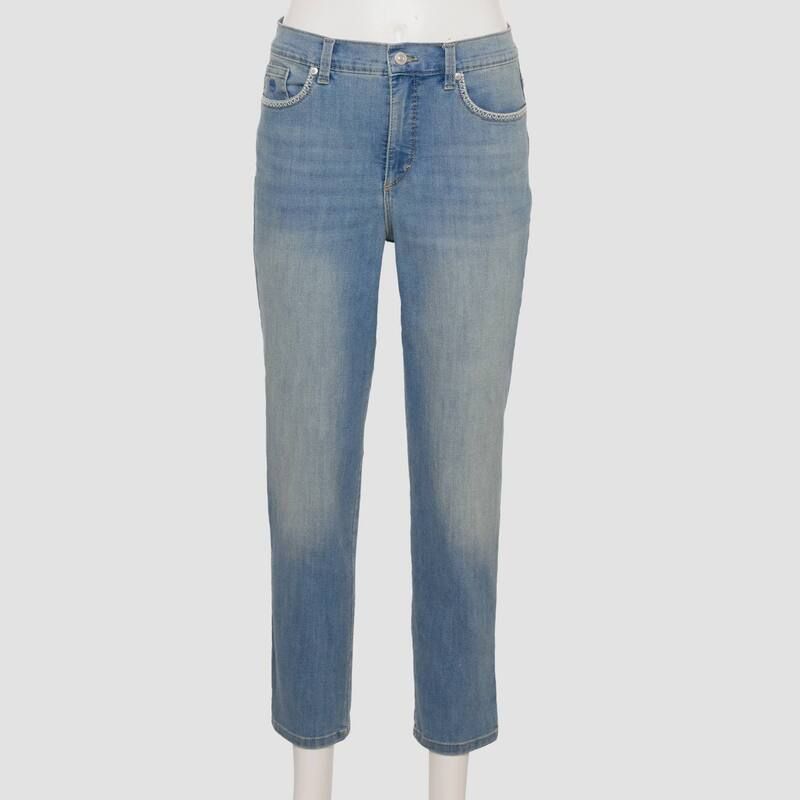 グロリアバンデービルト レディース ボトムス デニムパンツ 刺繍 アンクル ジーンズ Womens Gloria Vanderbilt Amanda Embroidered Ankle Jeans B