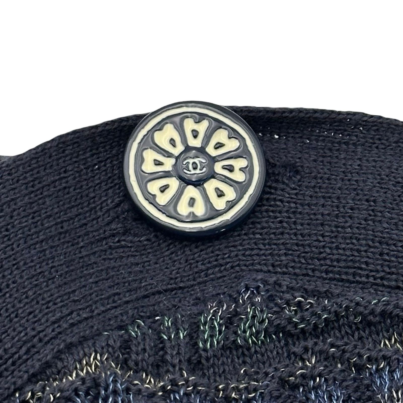 シャネル CHANEL ココマークボタンサマーニットワンピース P53322