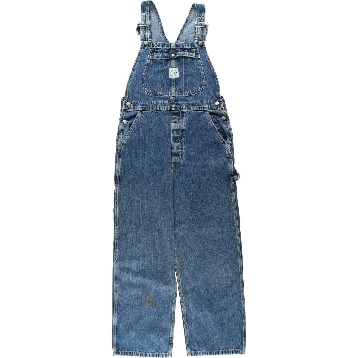 古着 リー Lee DUNGAREES デニムオーバーオール メンズw34相当