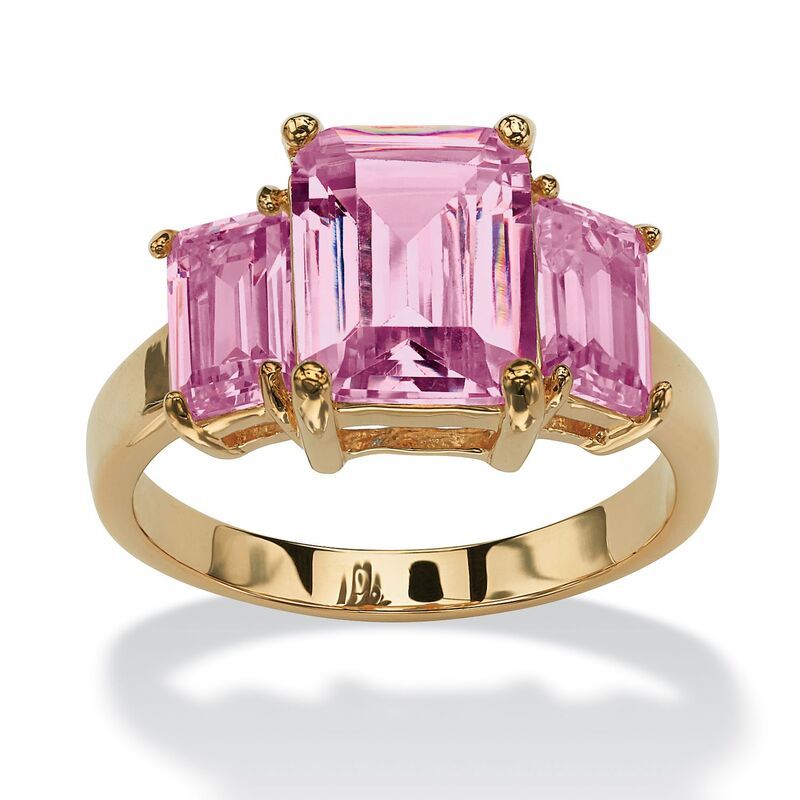 パームビーチジュエリー レディース アクセサリー リング PalmBeach Jewelry EmeraldCut Birthstone RingoldPlated June Alexandrite 8,736円