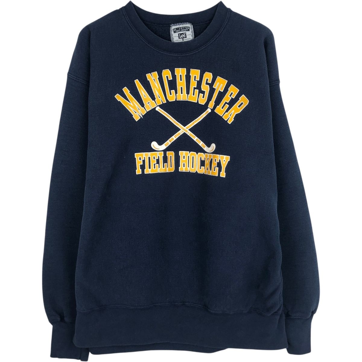 古着 90年代 リー Lee 95 COTTON 3連プリント カレッジスウェットシャツ トレーナー USA製 メンズXXL相当 ヴィンテージ/eaa645199