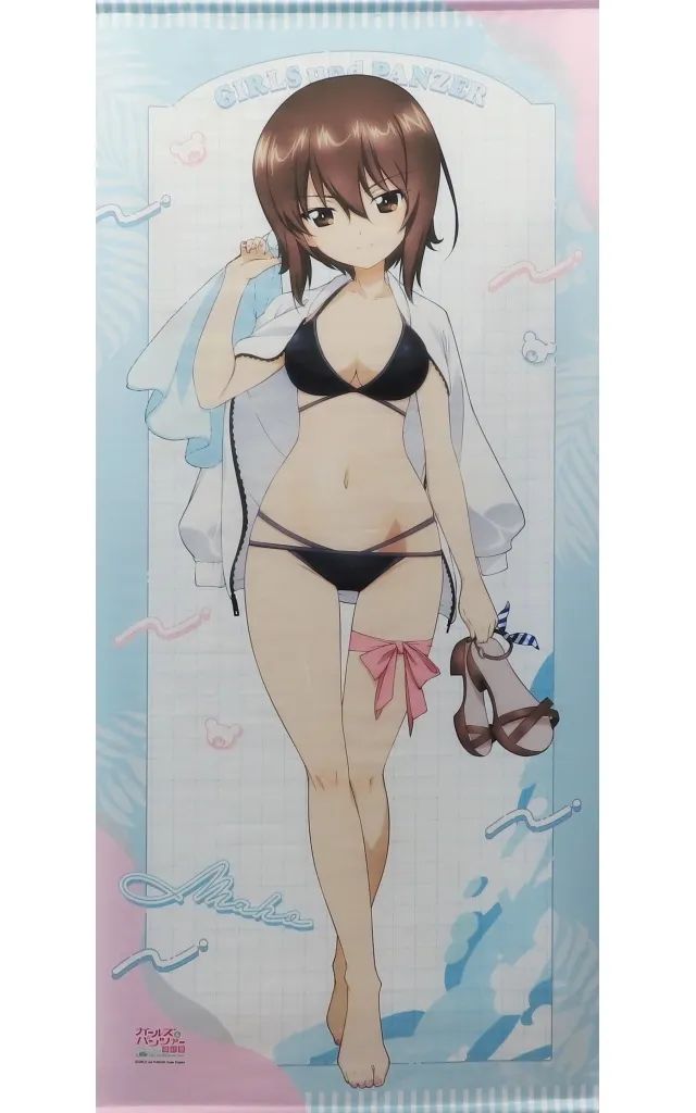 【中古】タペストリー(大型) 西住まほ(リゾート水着) 描き下ろし特大タペストリー 「ガールズ＆パンツァー 最終章」