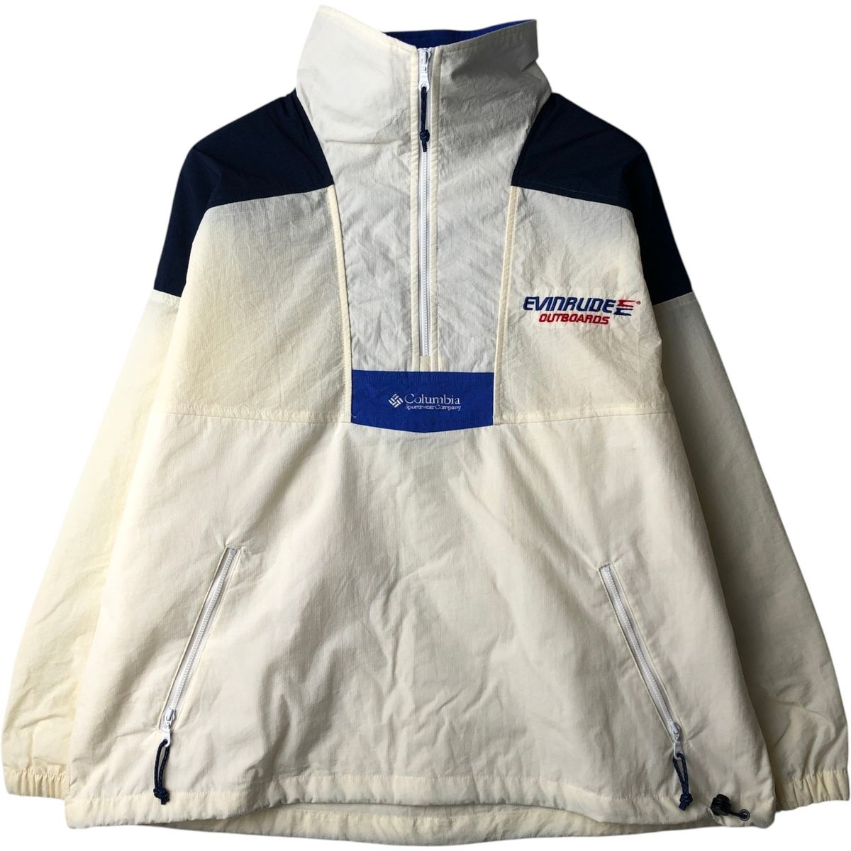 古着 90~00年代 コロンビア Columbia Evinrude エヴィンルード リップストップ アドバダイジング アノラックジャケット/eaa630334