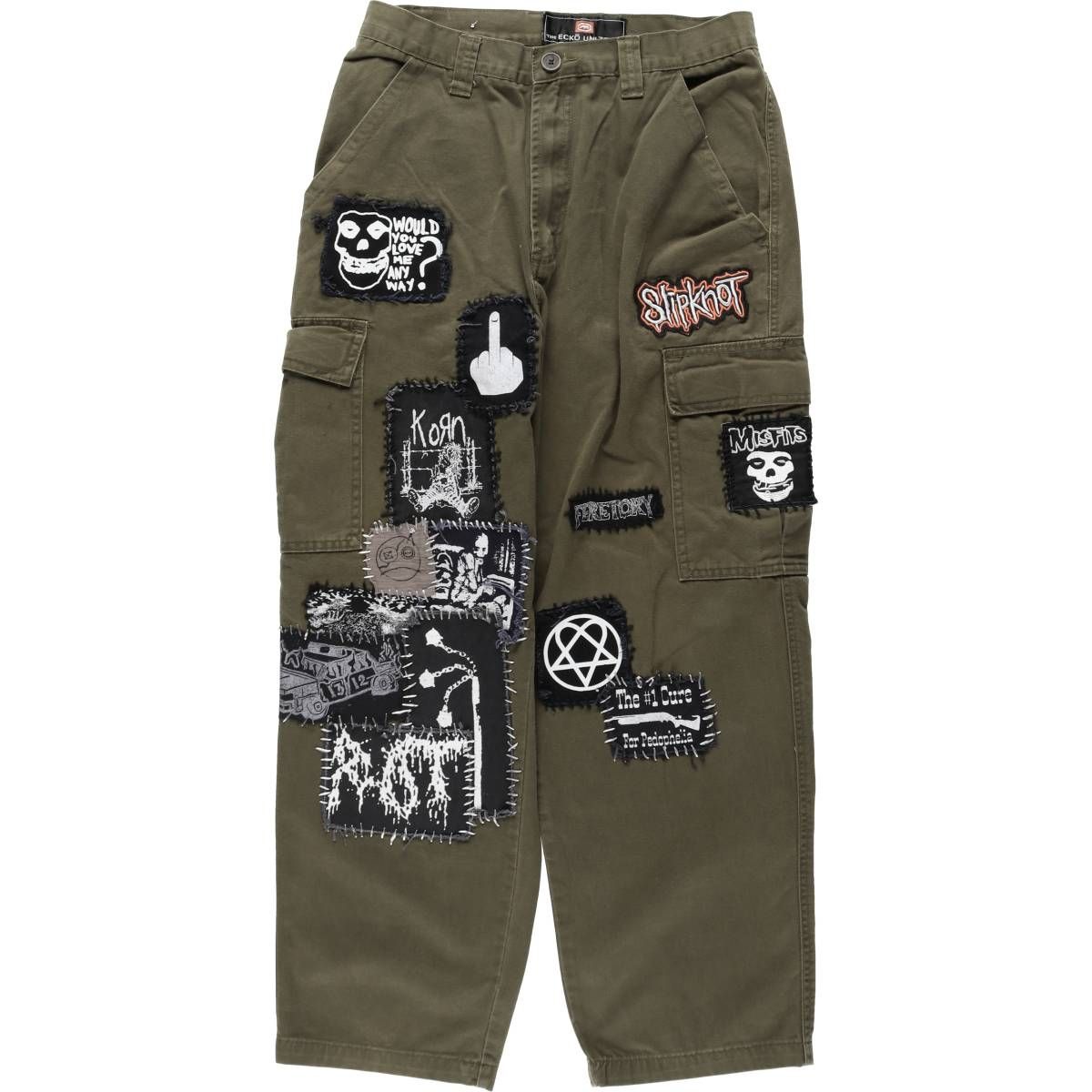 古着 エコーアンリミテッド ECKO UNLTD. ワッペンカスタム チノパンツ カーゴパンツメンズw31相当/eaa637861
