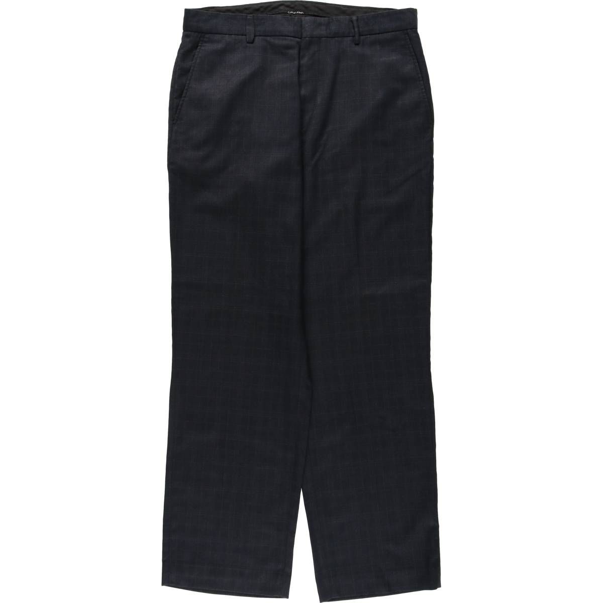 古着 カルバンクライン Calvin klein チェック柄 スラックスパンツ メンズw33相当/eaa634057