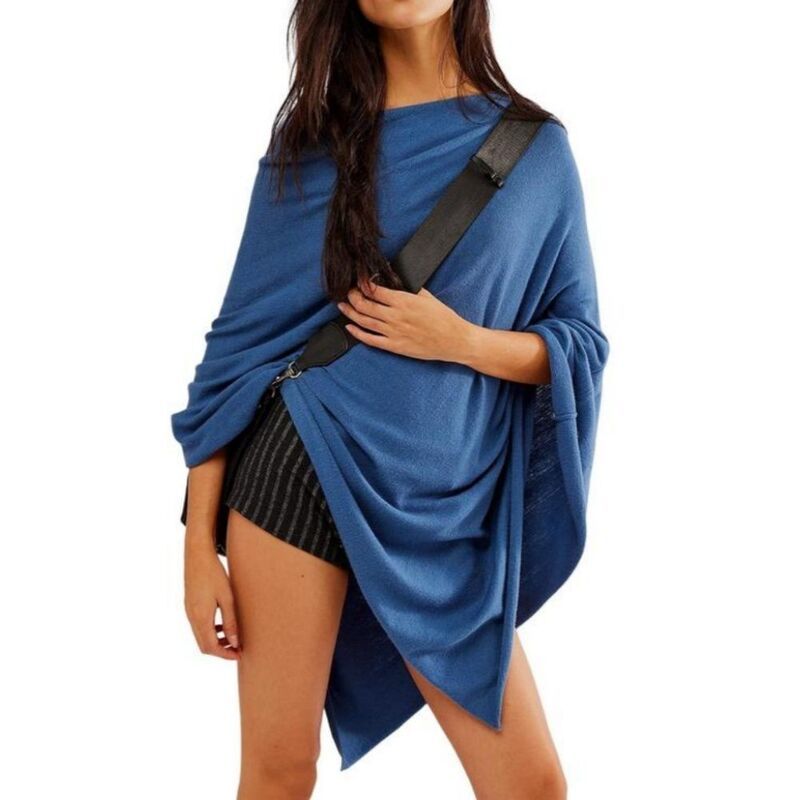 イエスファッション レディース アウター ニット・セーター アシンメトリー ドレープ Yesfashion Womens Oversizedraped Knitop Asymmetrical Hem
